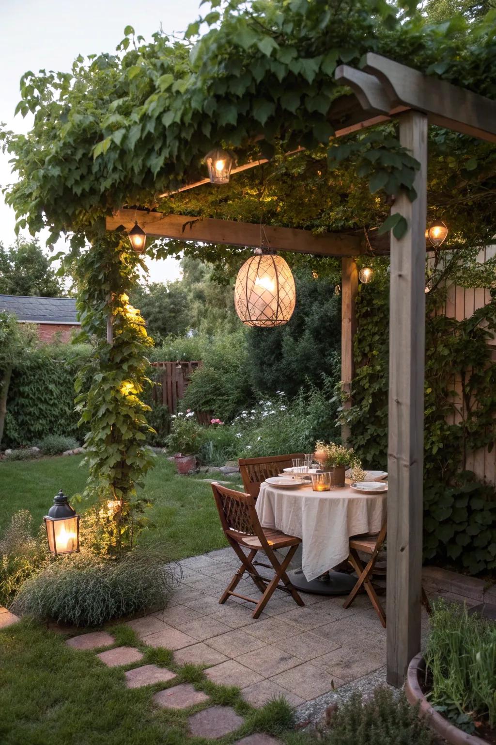 Enhance your outdoor space with a charming pergola.