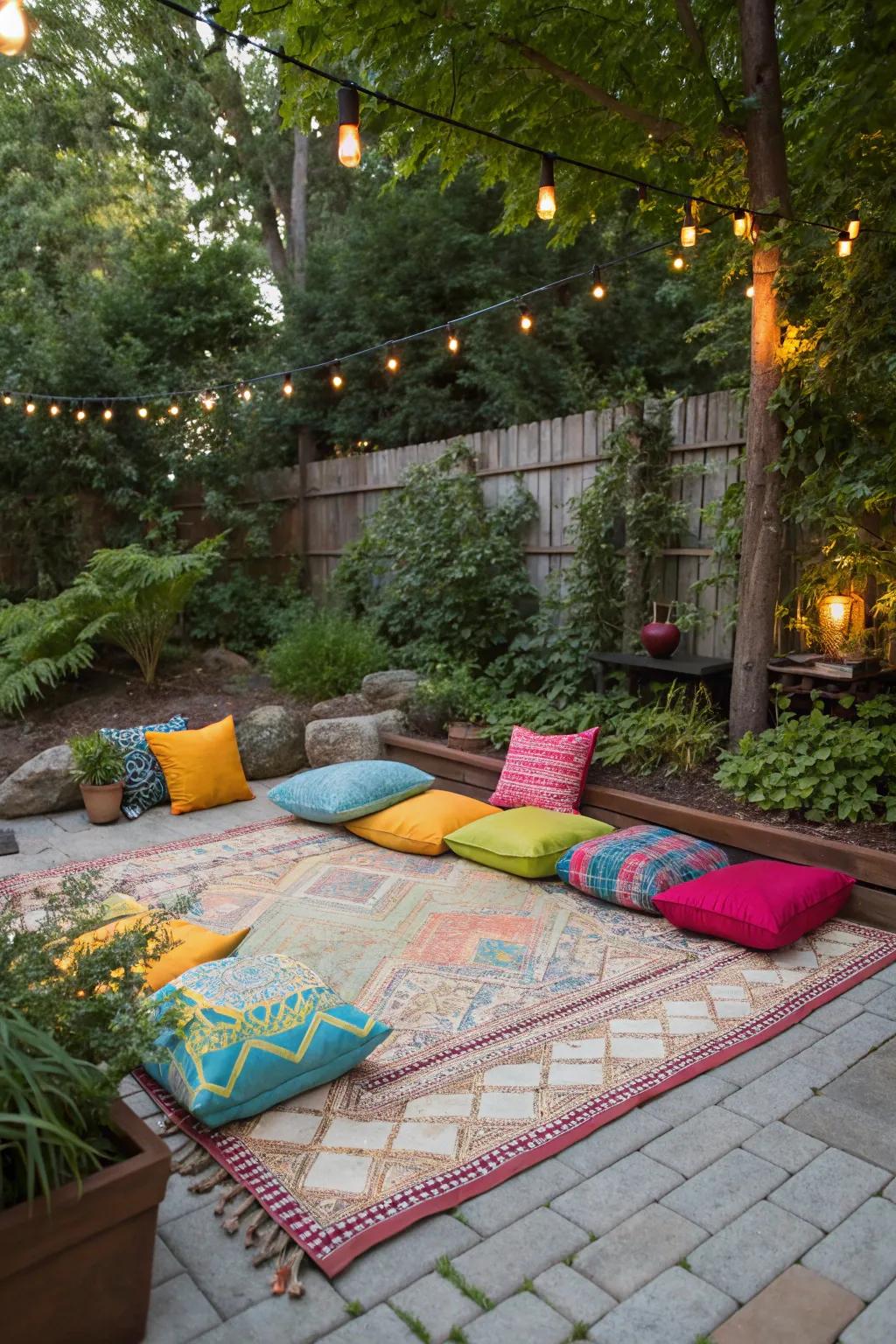 Brighten up your space with bold color choices.