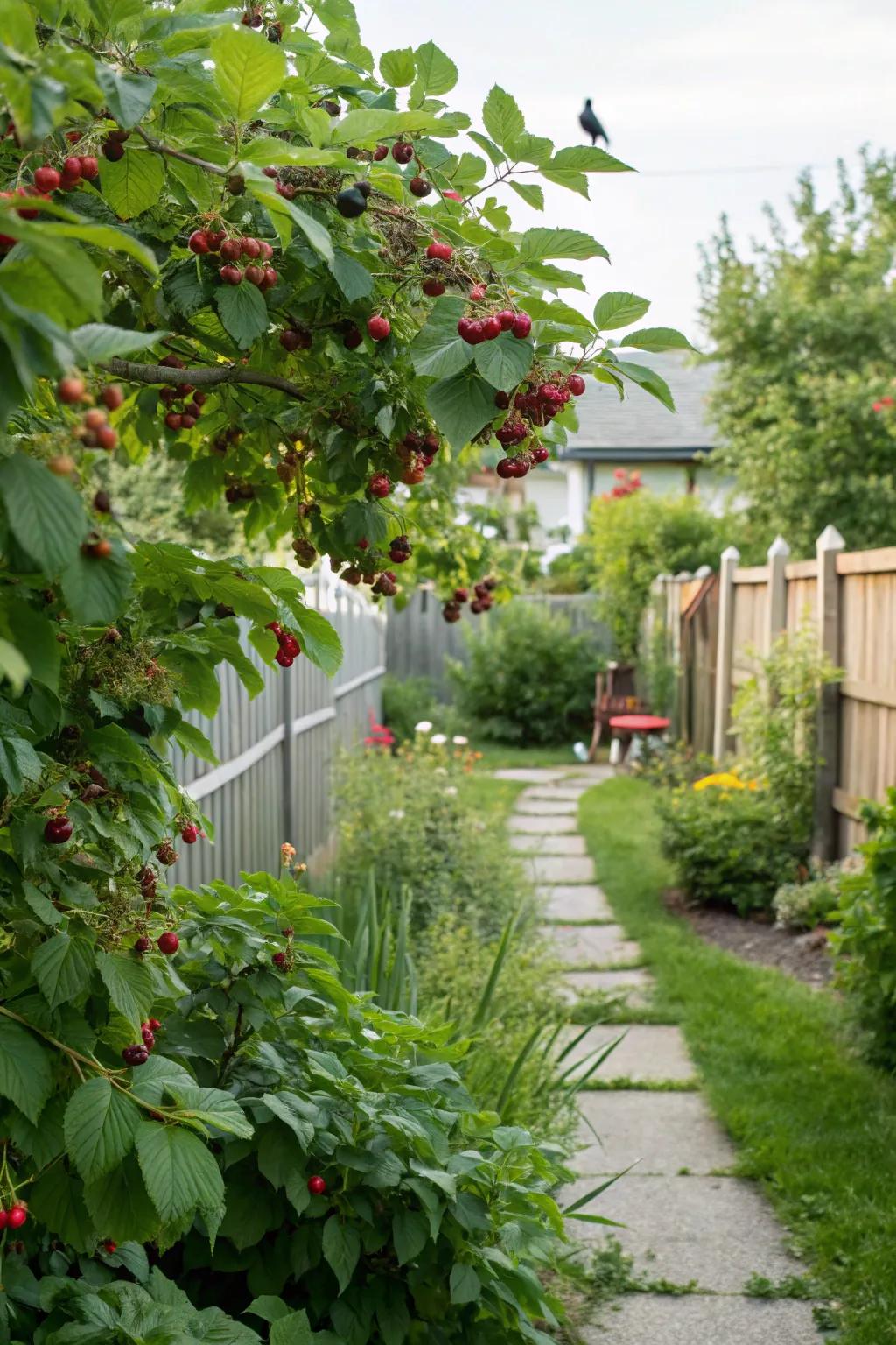 Edible landscaping that offers both beauty and harvests.