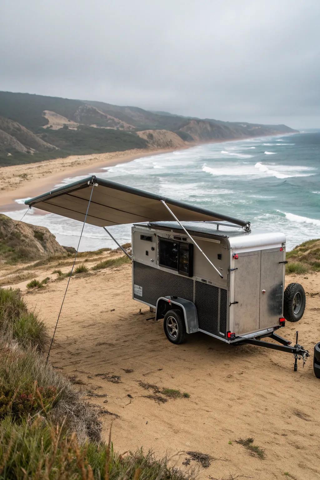 Dependable hard shell awnings stand up to harsh conditions.