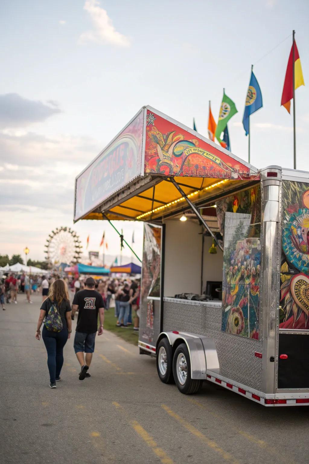 Make a statement with your own custom graphic awning.