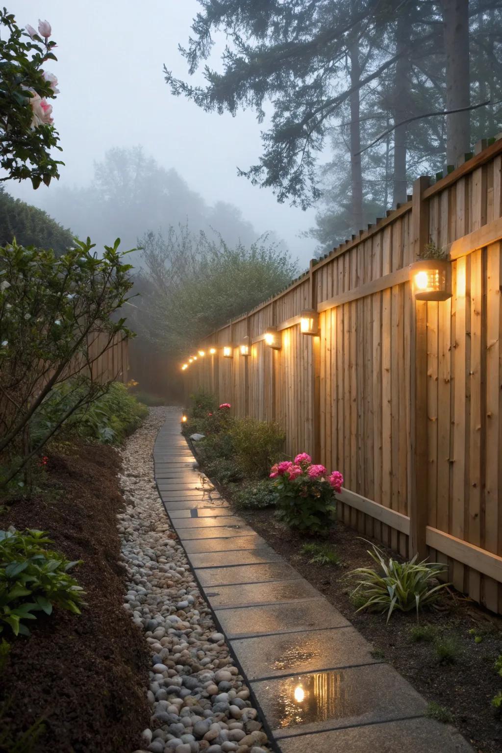Lighting accents create a magical evening ambiance in your garden.