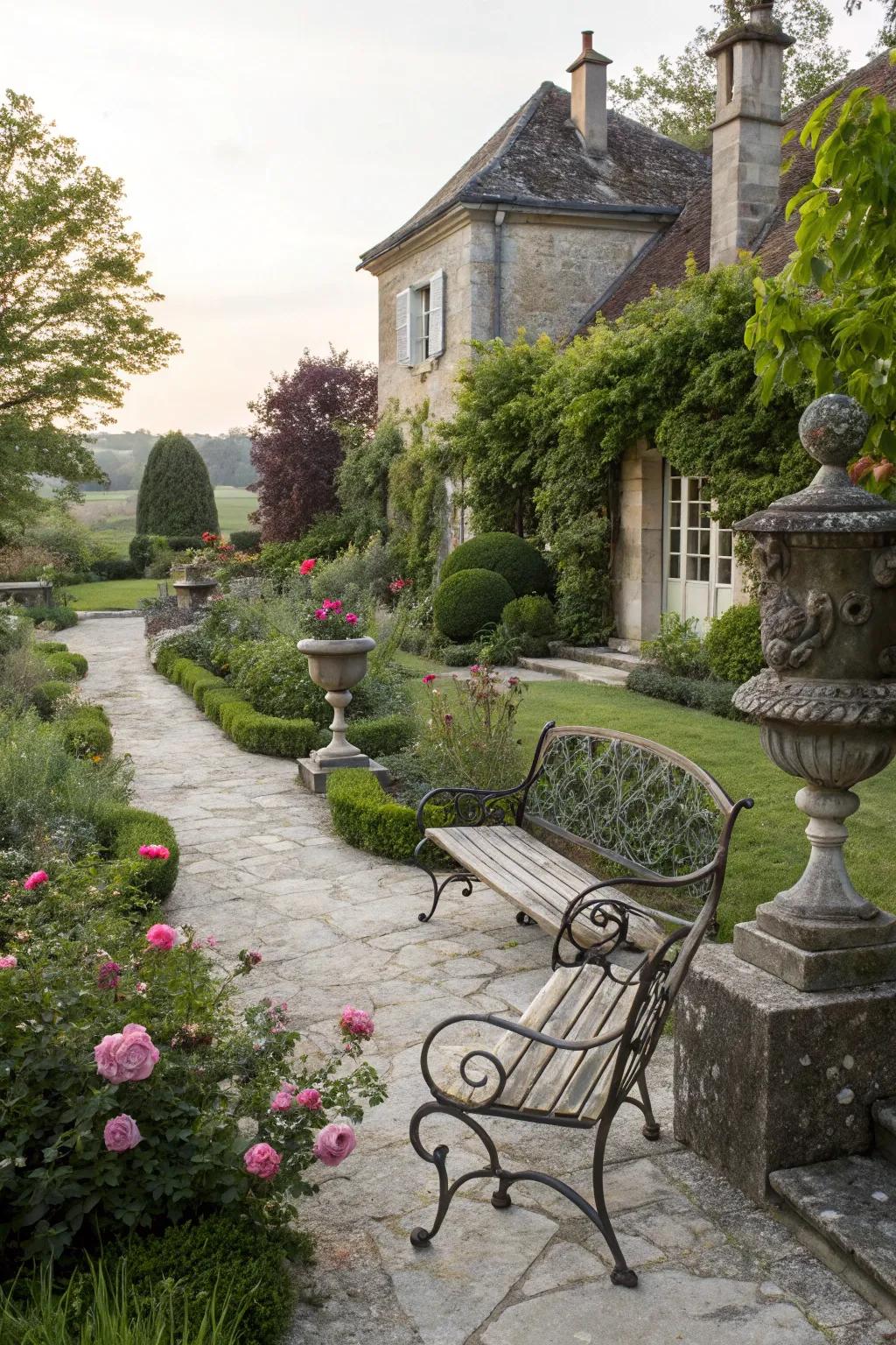 A blend of old and new creates a unique charm.