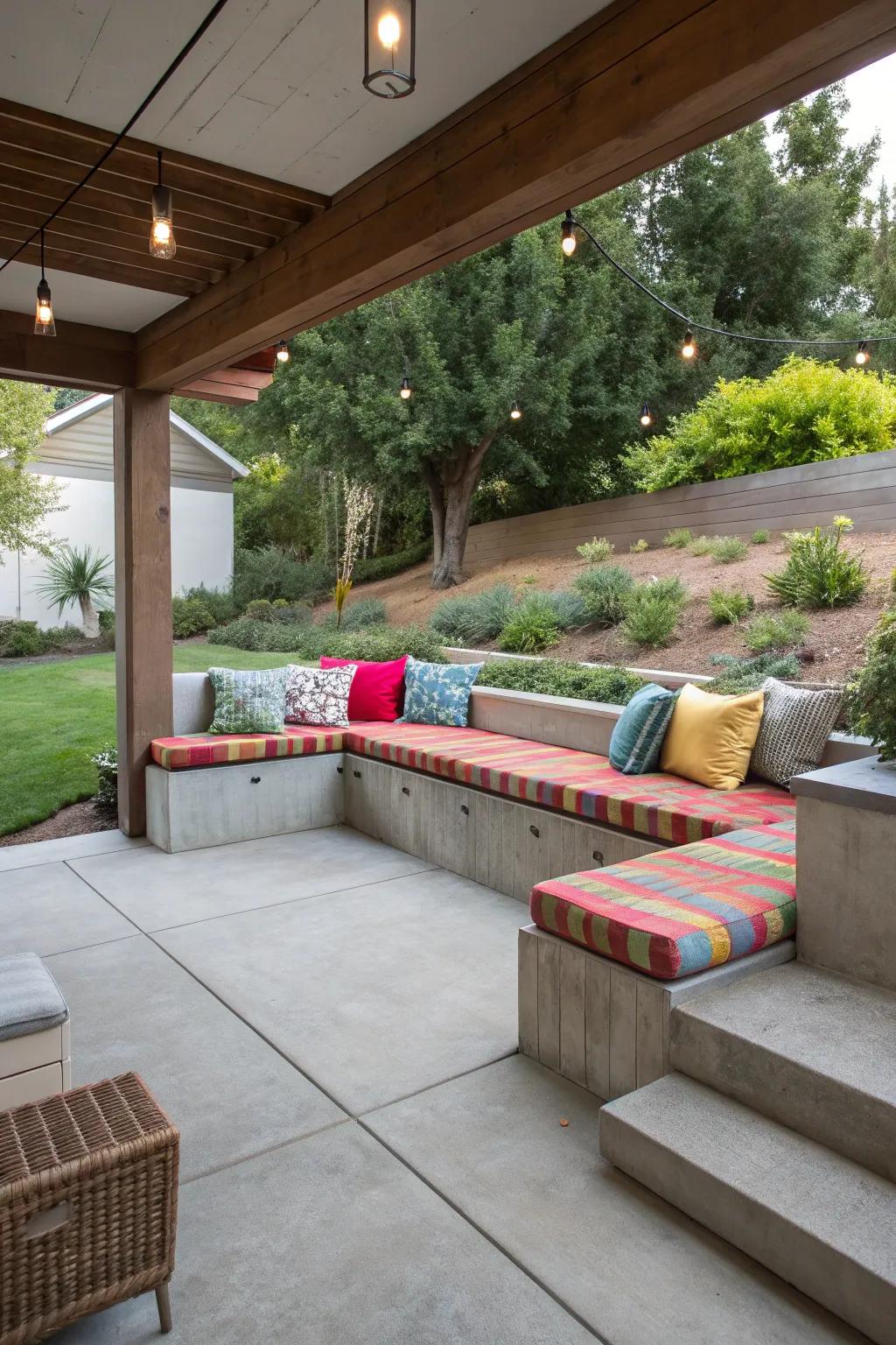 Built-in seating that adds comfort and style.