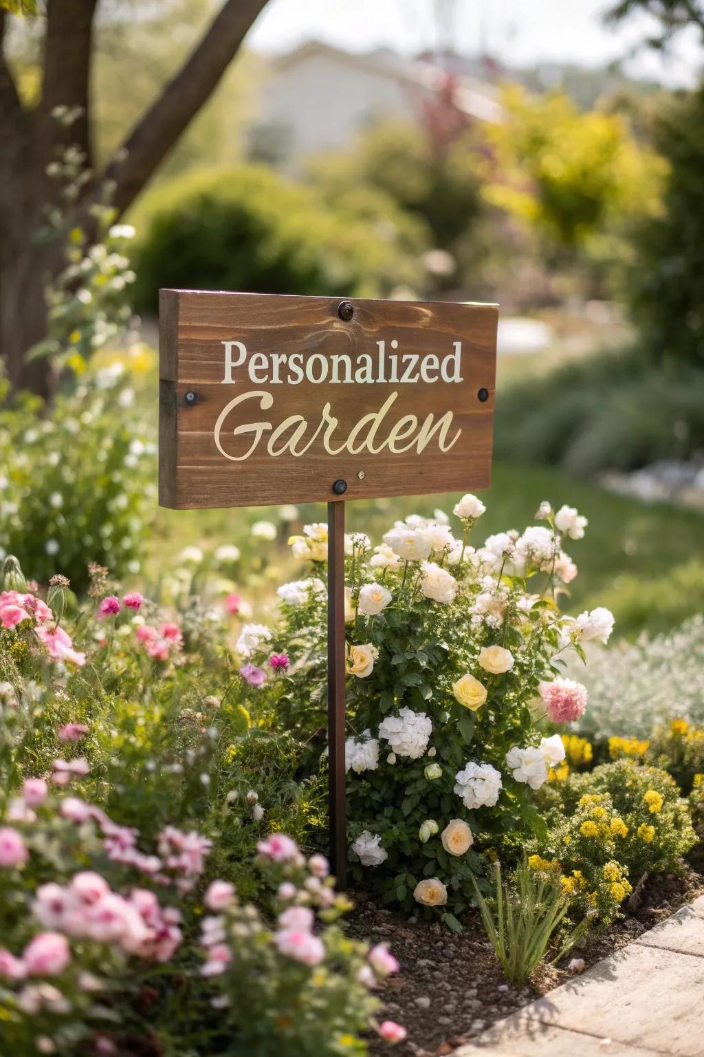 Garden signs add a personal touch to your outdoor space.
