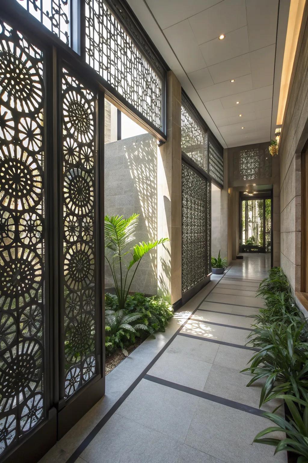 Artful dividers maintain flow and elegance in your atrium.
