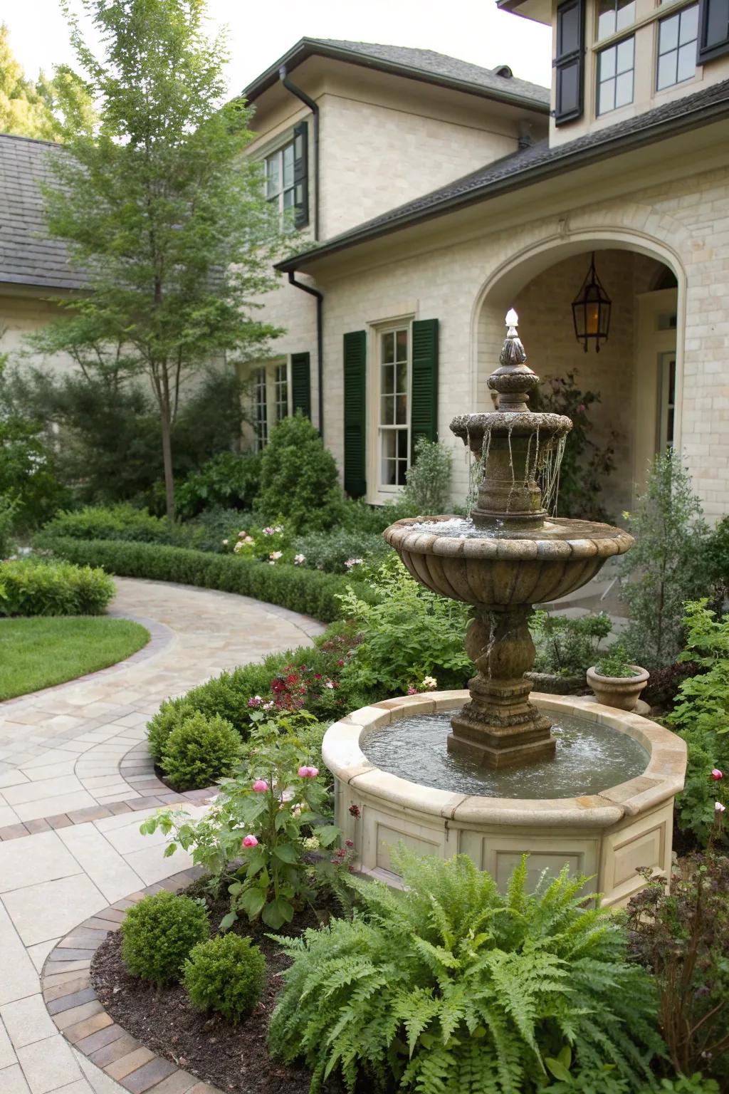 A water feature adds tranquility and charm to your landscape.