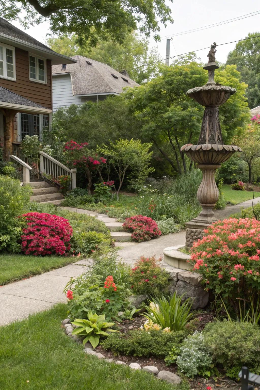 Art pieces add personality and interest to your yard.