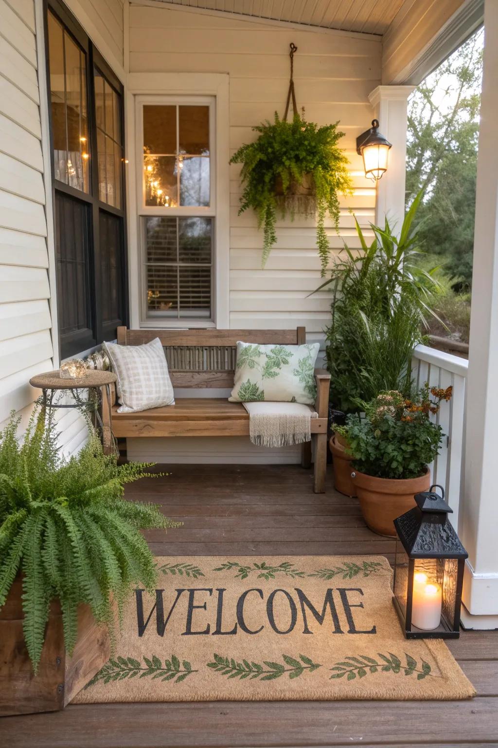 A welcoming porch becomes the heart of your home's entry.