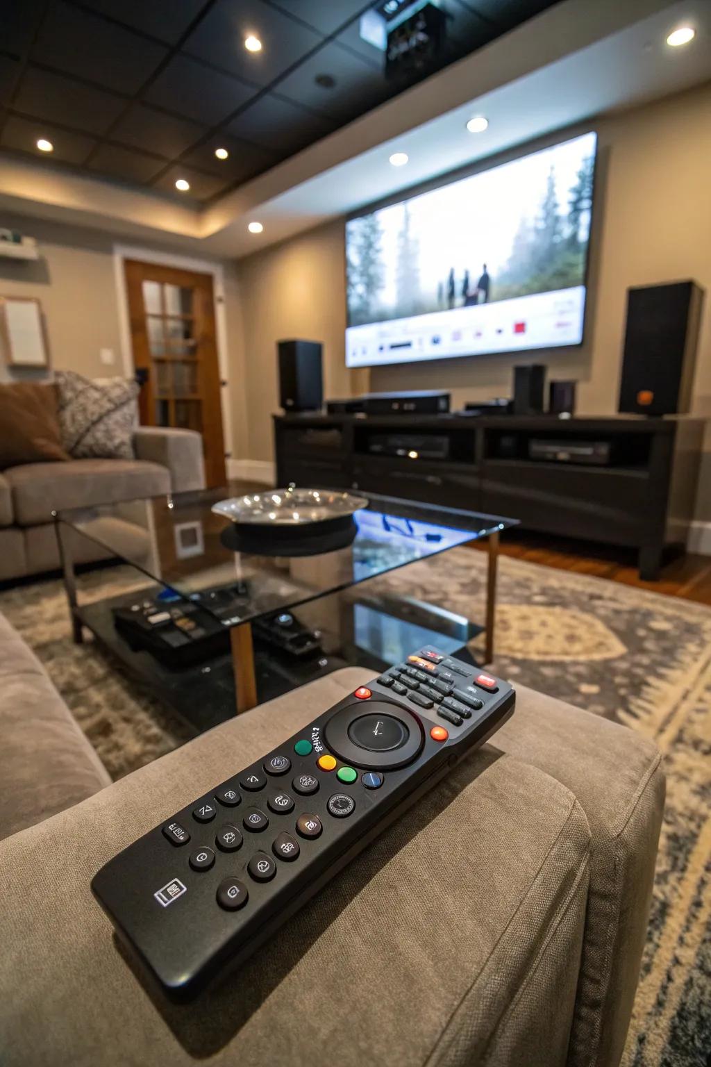 Smart system for easy control of home theater devices.