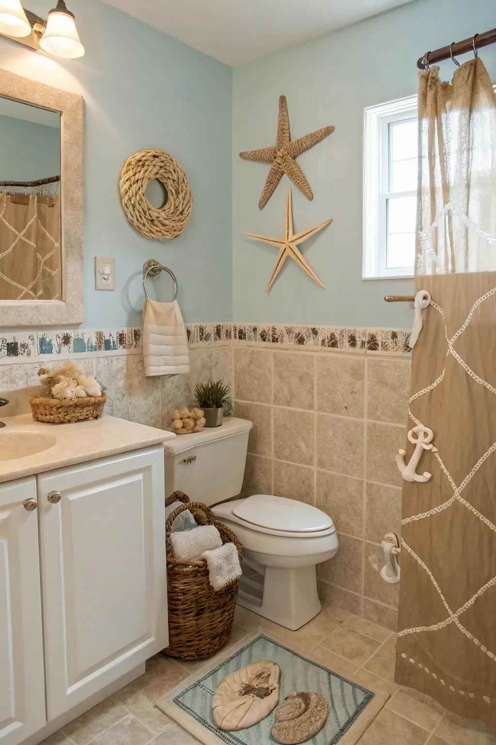 Craft a harmonious ambiance with a consistent bathroom aesthetic.