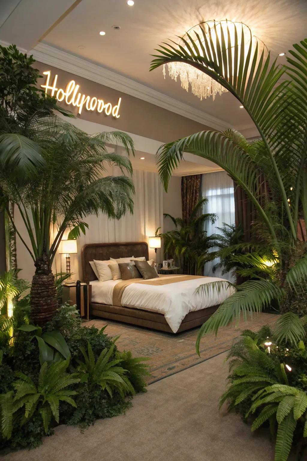 Greenery adds natural charm and freshness
