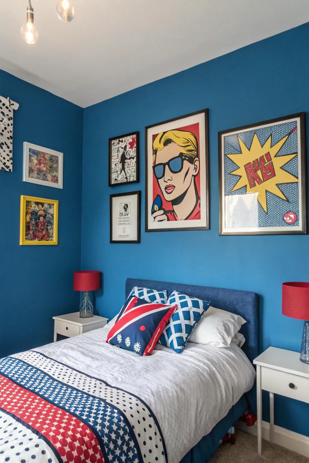 Vivid colors infuse pop art vitality into interiors.