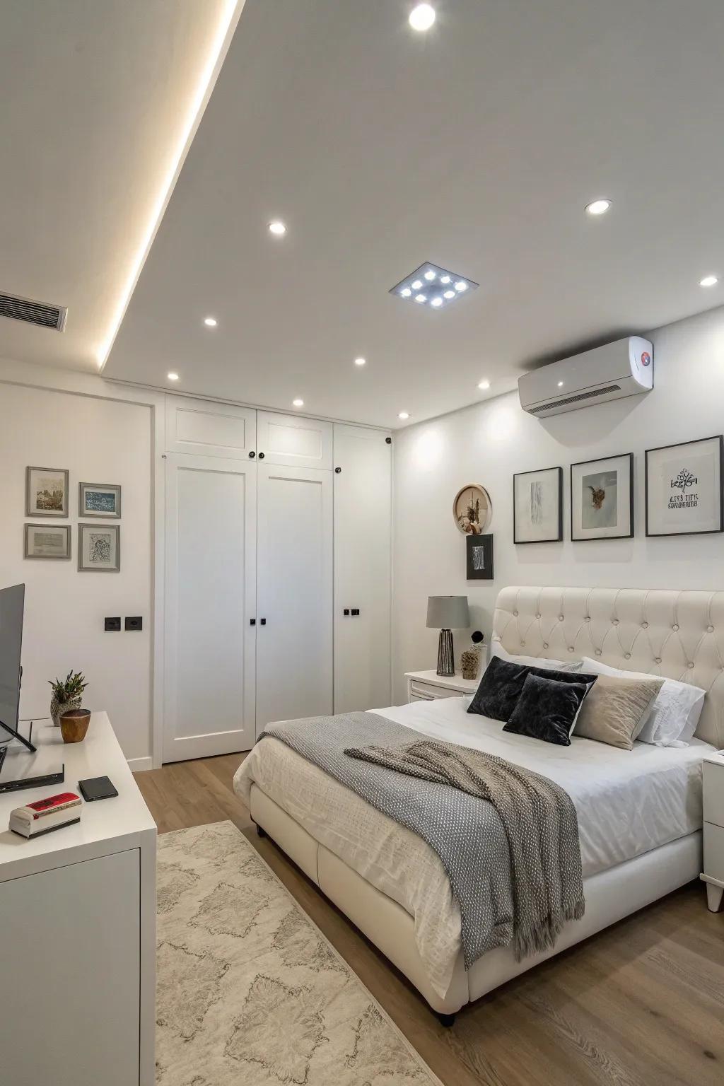 Smart home technology for enhanced bedroom living.