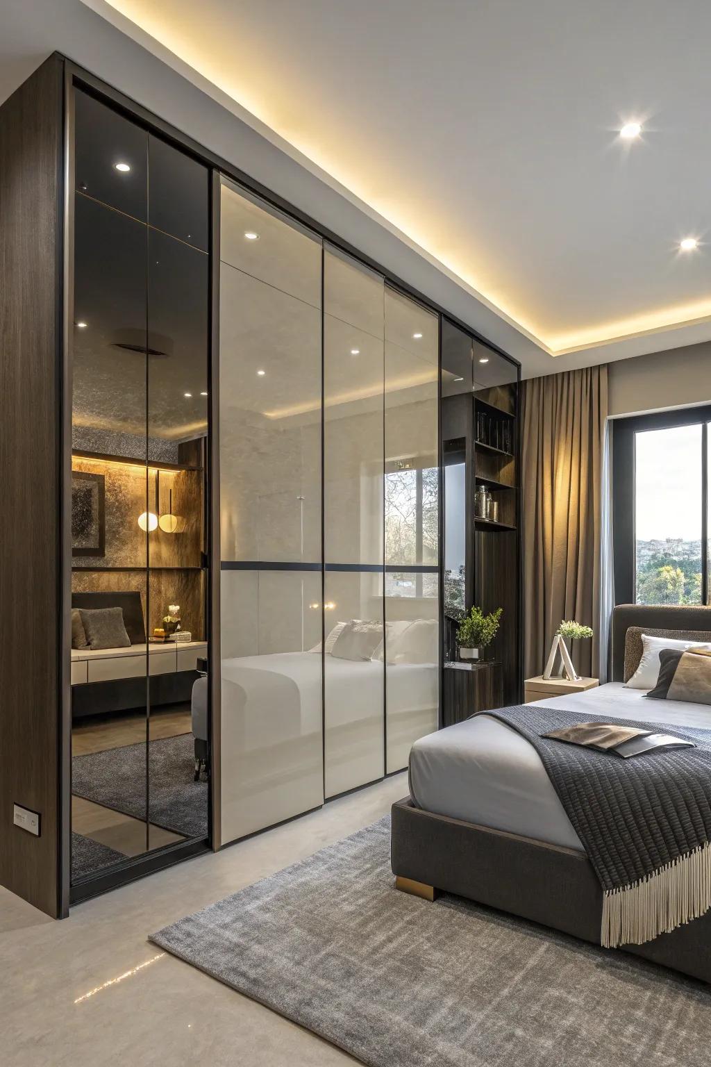 High gloss finishes add shine and sophistication.