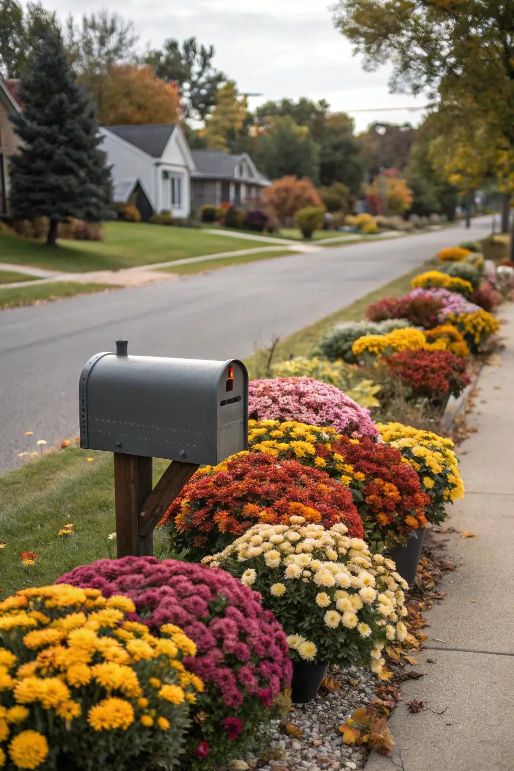 Seasonal flowers bring evolving beauty to your mailbox all year.