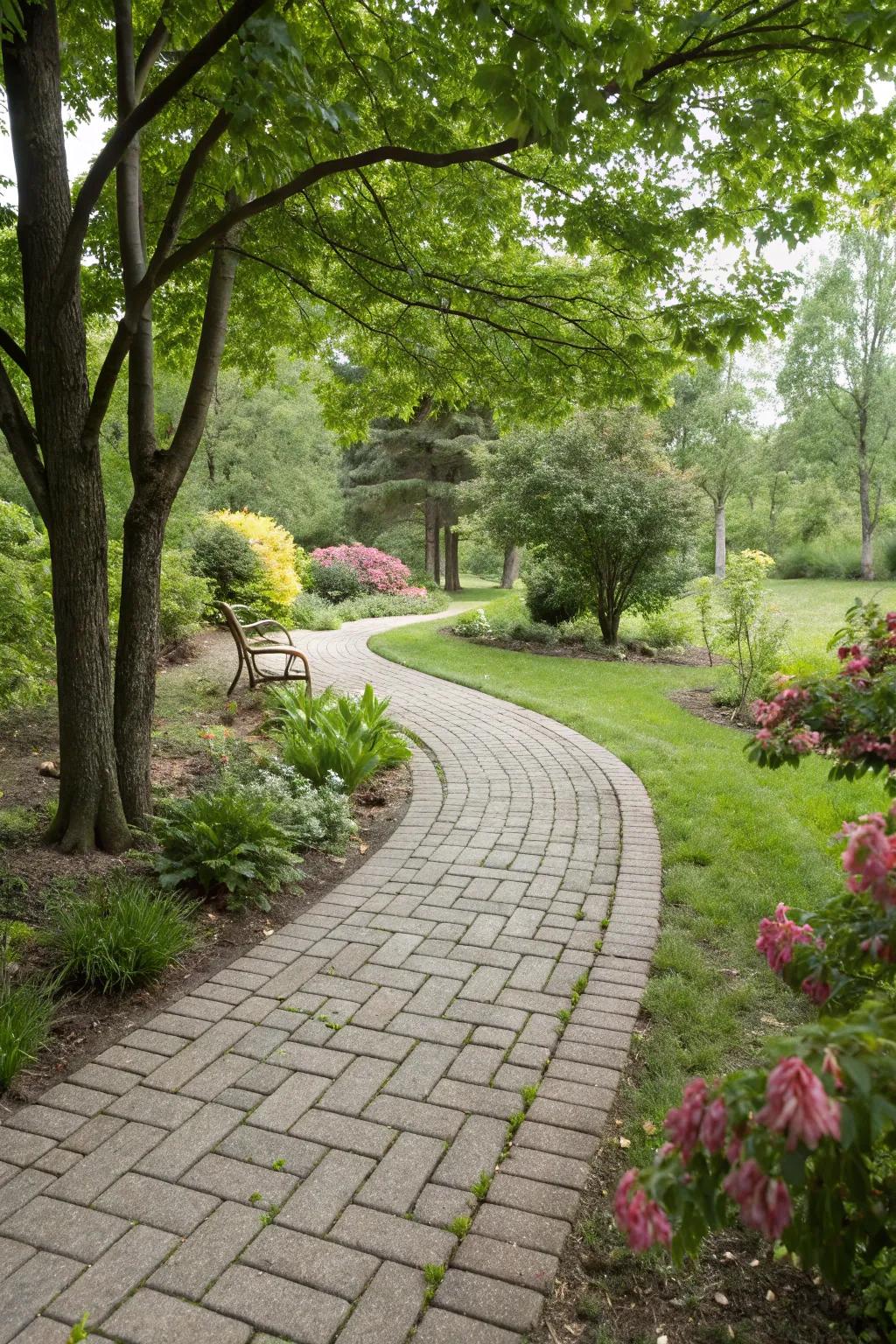 Permeable pavers support sustainable water management.