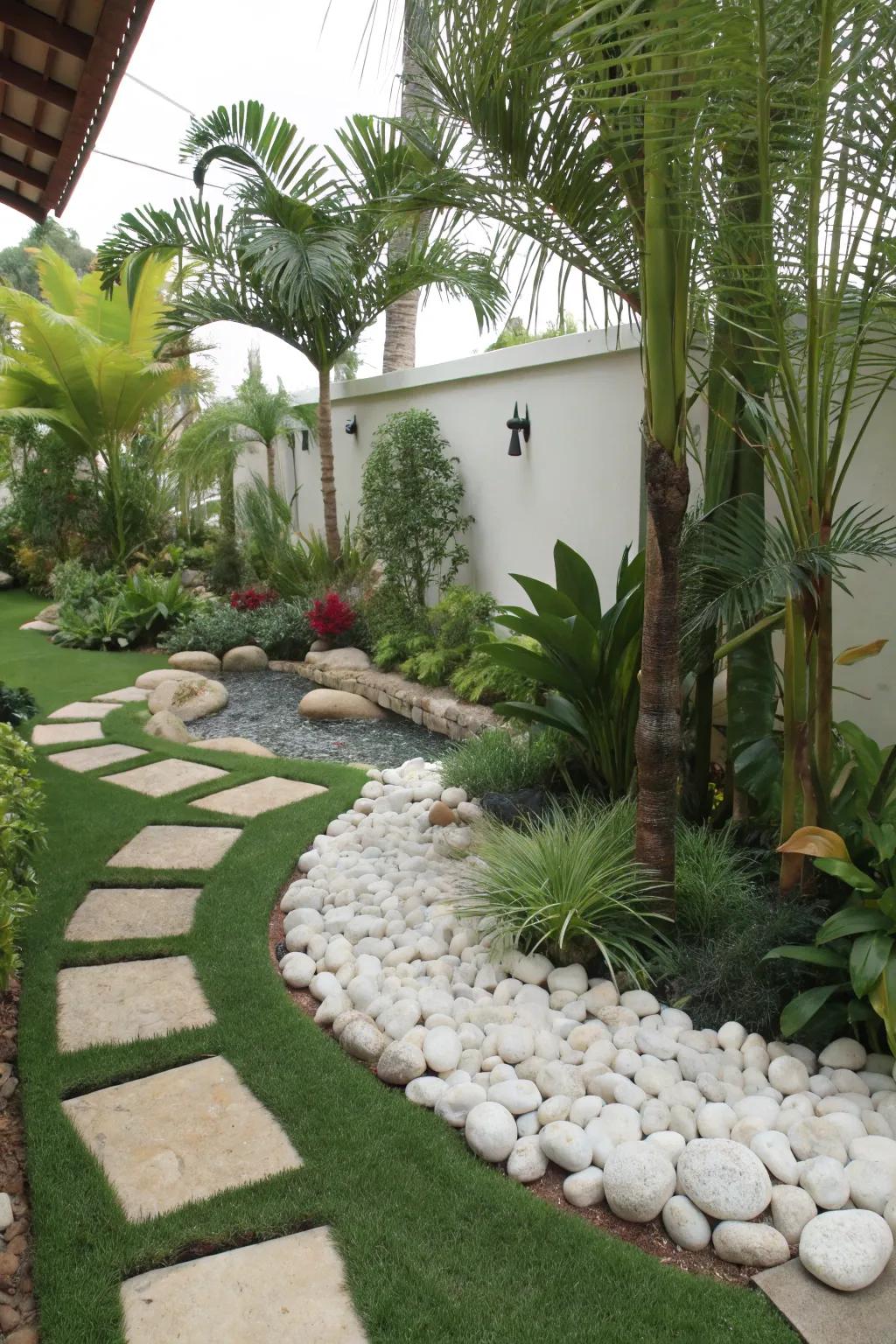 Escape to the tropics with this exotic garden design.