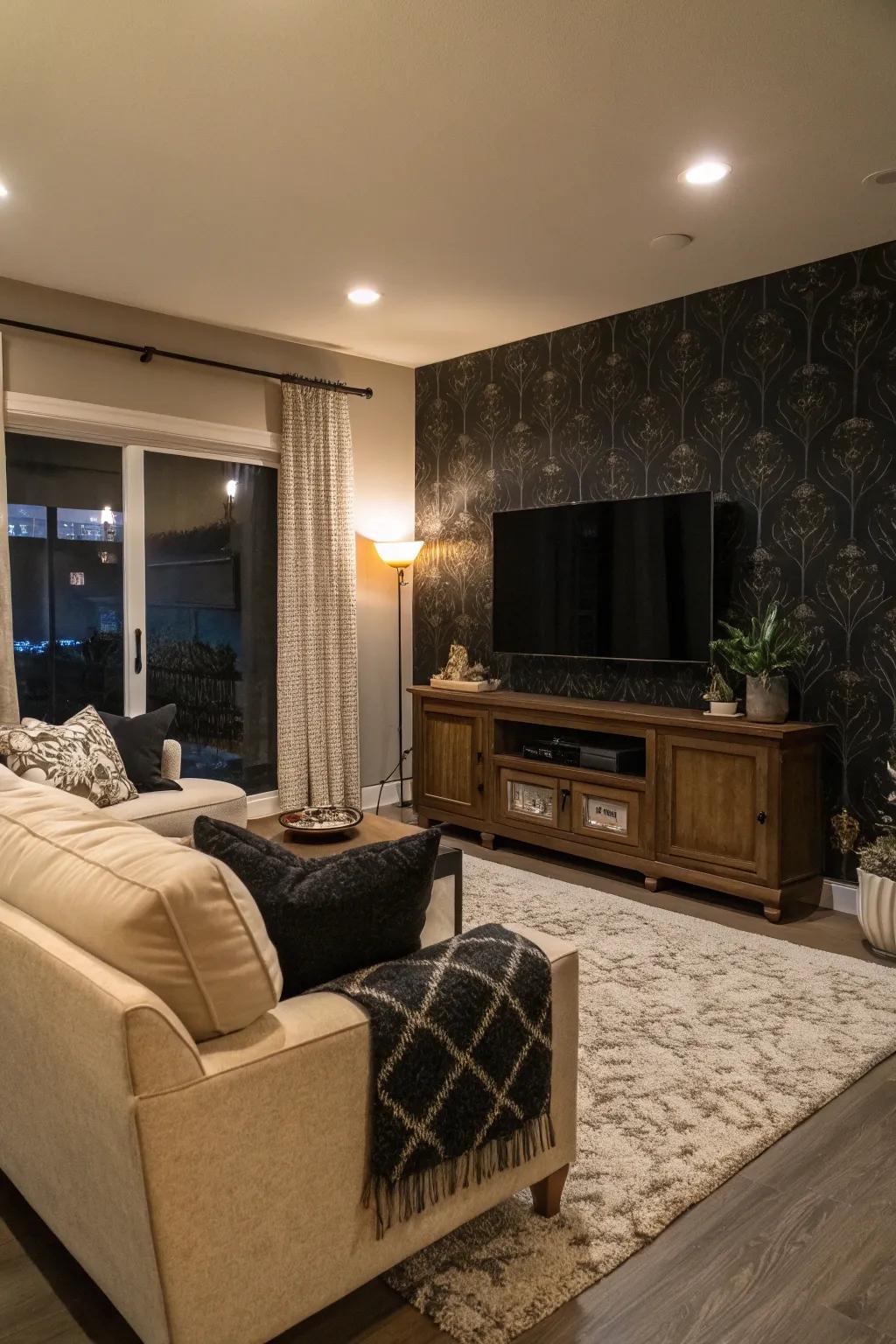 Dark tones reduce your TV's visibility when switched off.