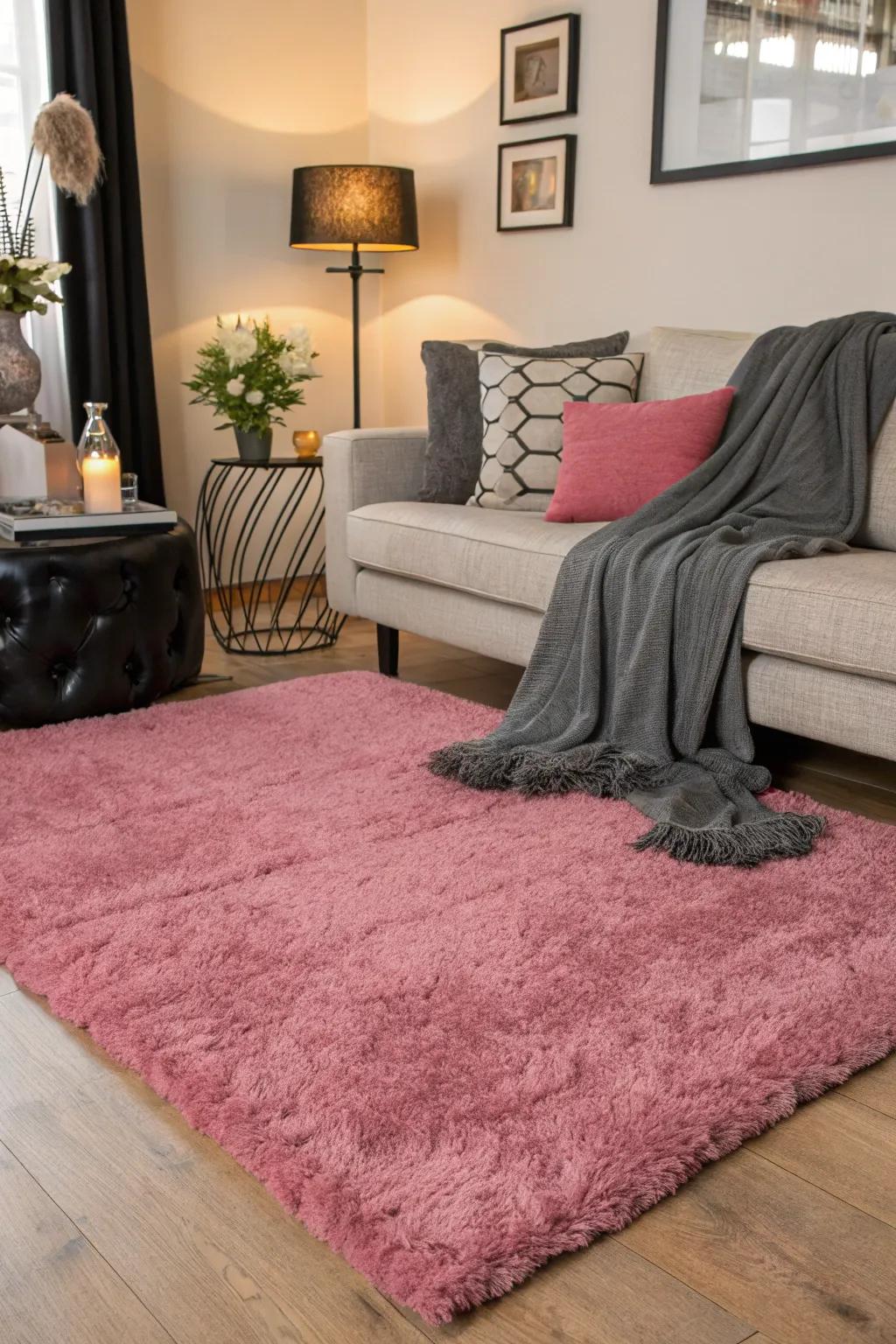 A mix of tactile textures enriches room ambiance.
