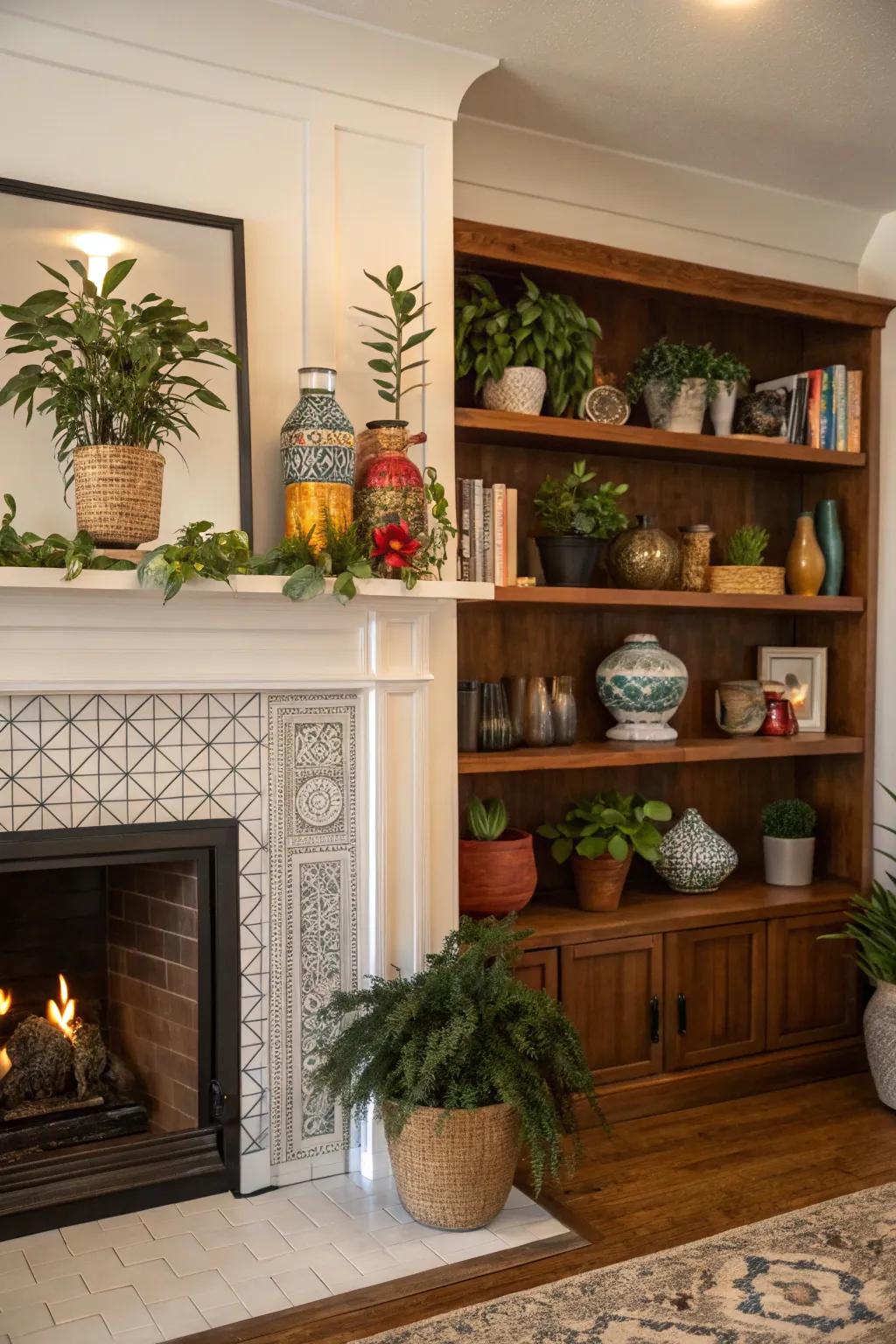 Artful decorative pieces add charm and identity.