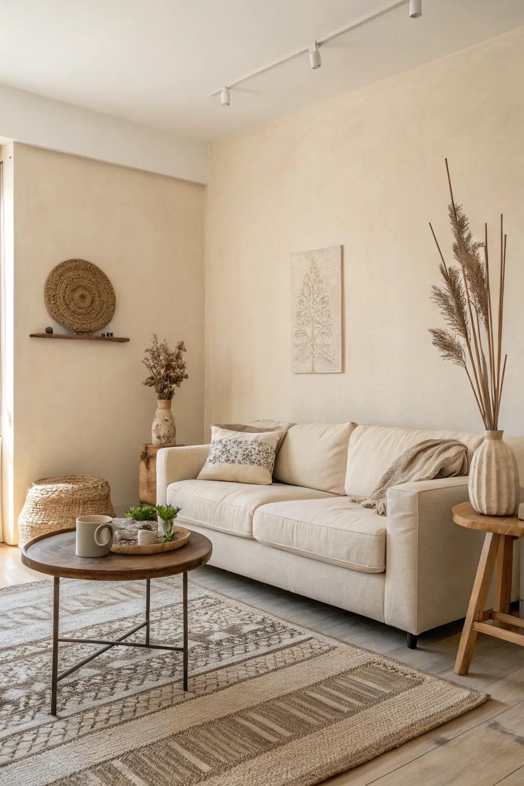 Minimalist style promotes calmness.