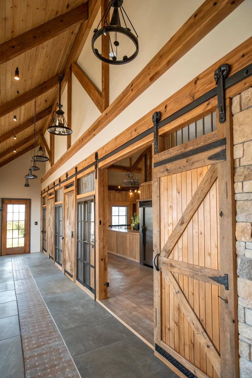 Repurposed materials add distinctive history and personality.