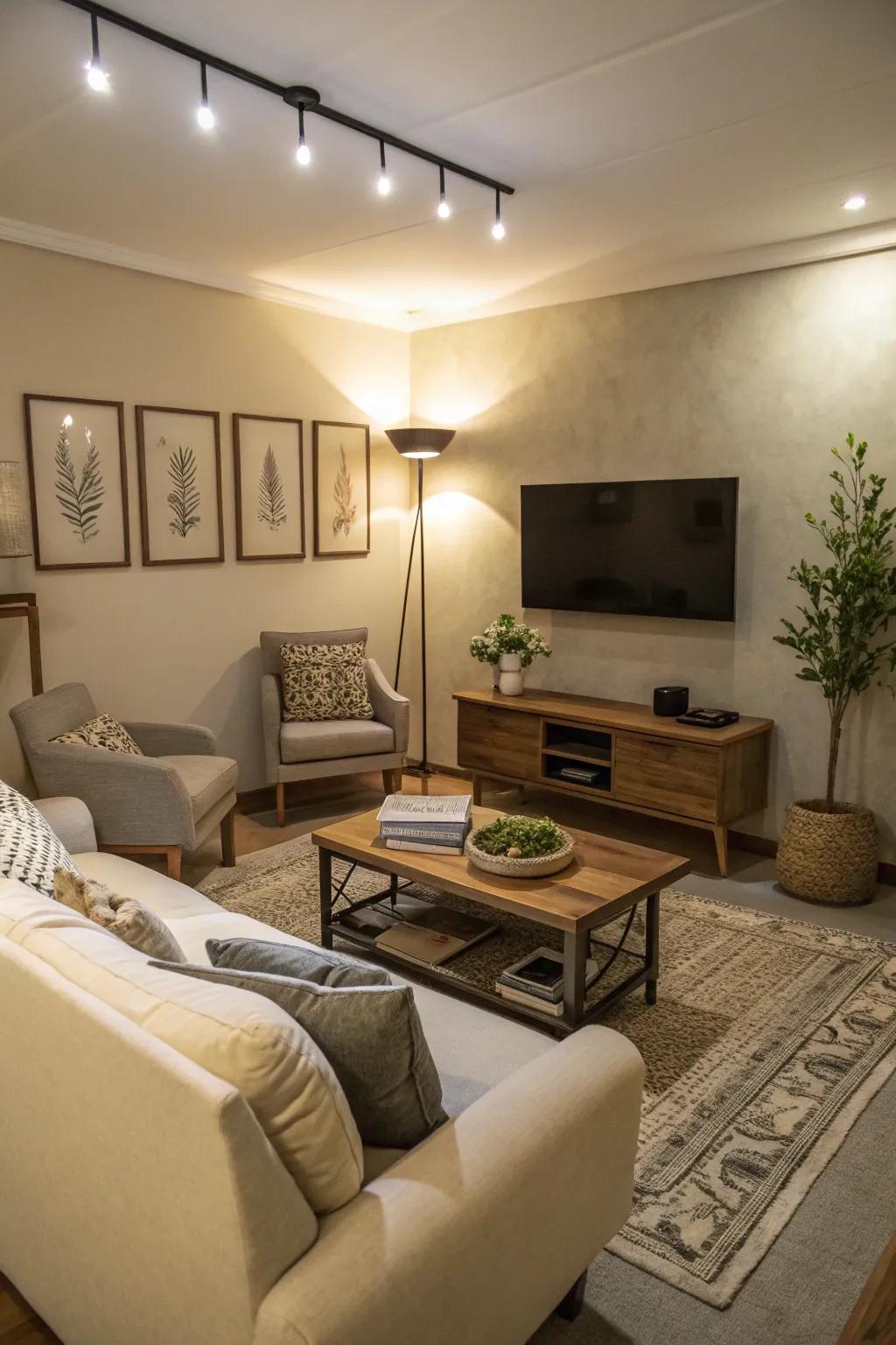 Neutral colors amplify light and space for an inviting ambiance.