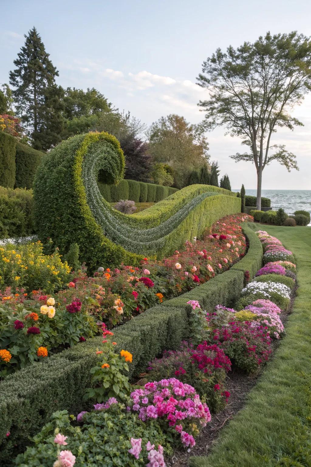 Unleash your creativity with hedge sculptures.