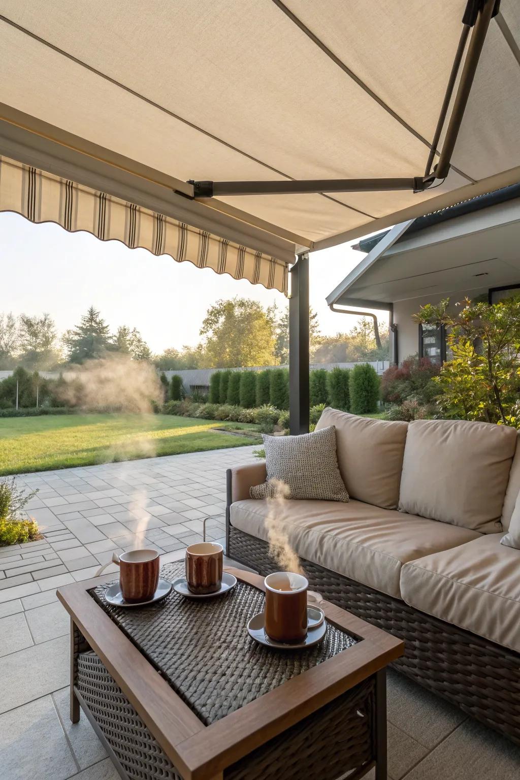 Turn your patio into a cozy retreat.