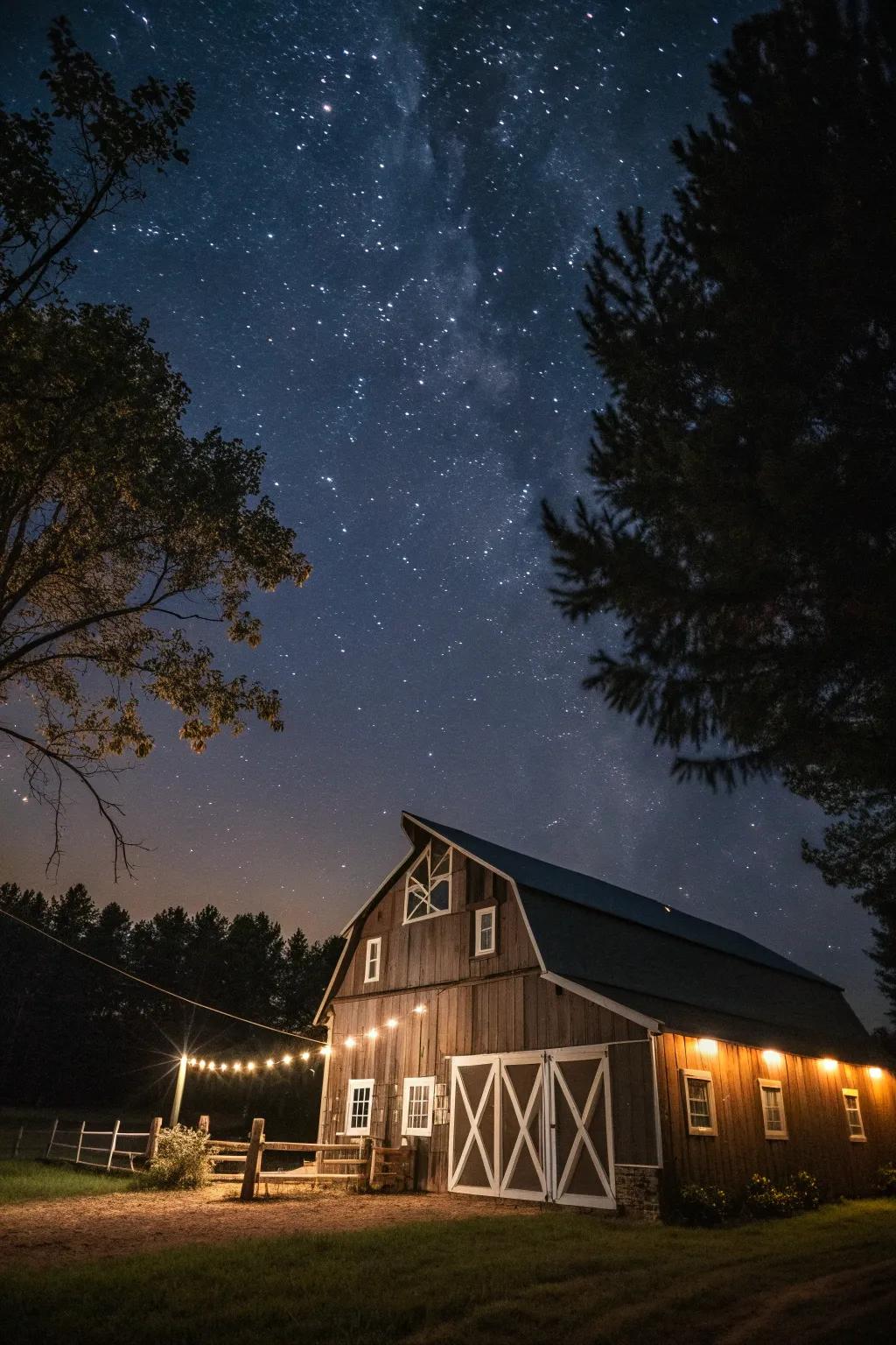 Dark sky compliant lights help preserve the night sky.