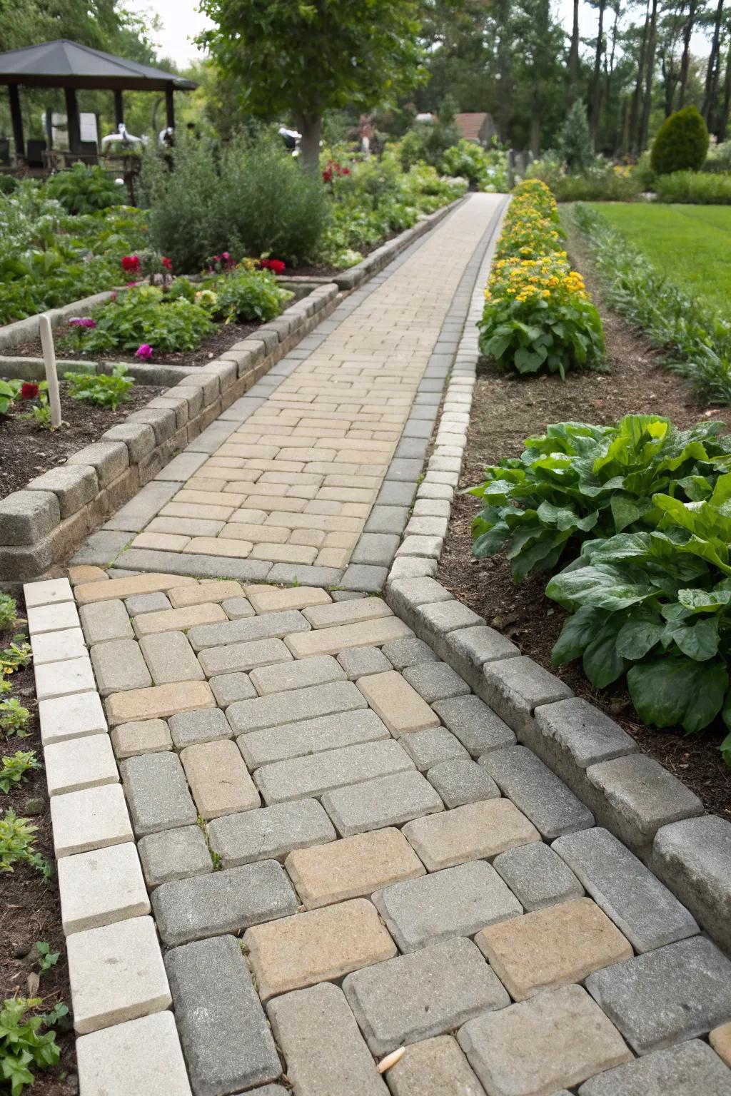 Edging provides a clean, defined look for your walkway.