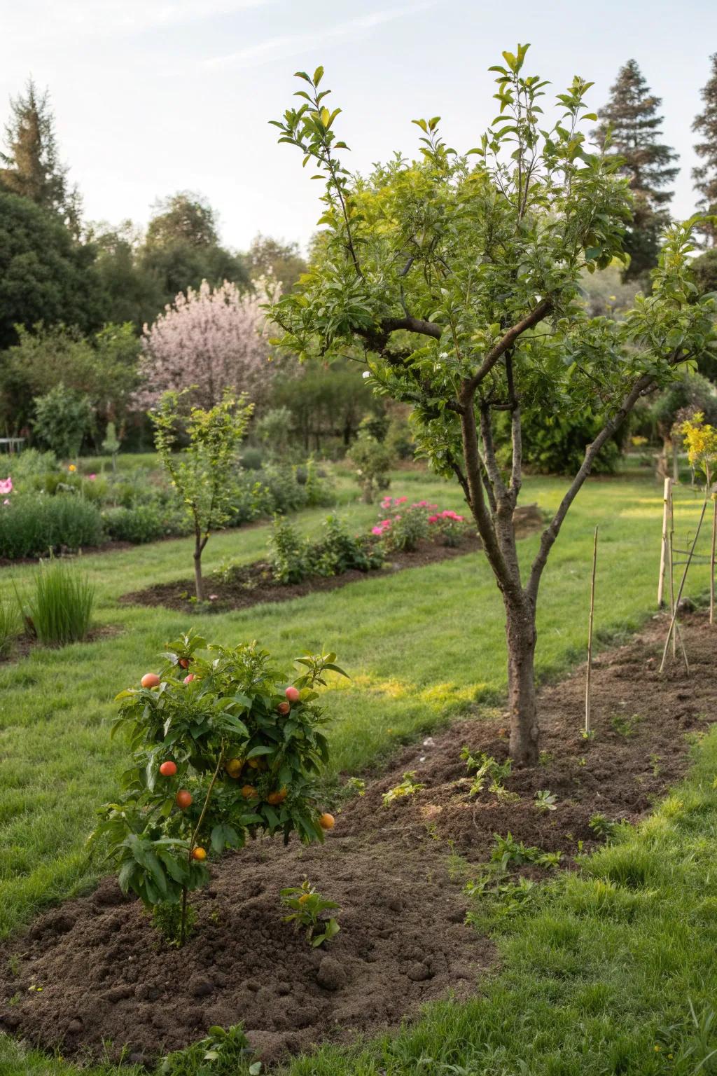 Enjoy fresh produce from your own fruit trees.
