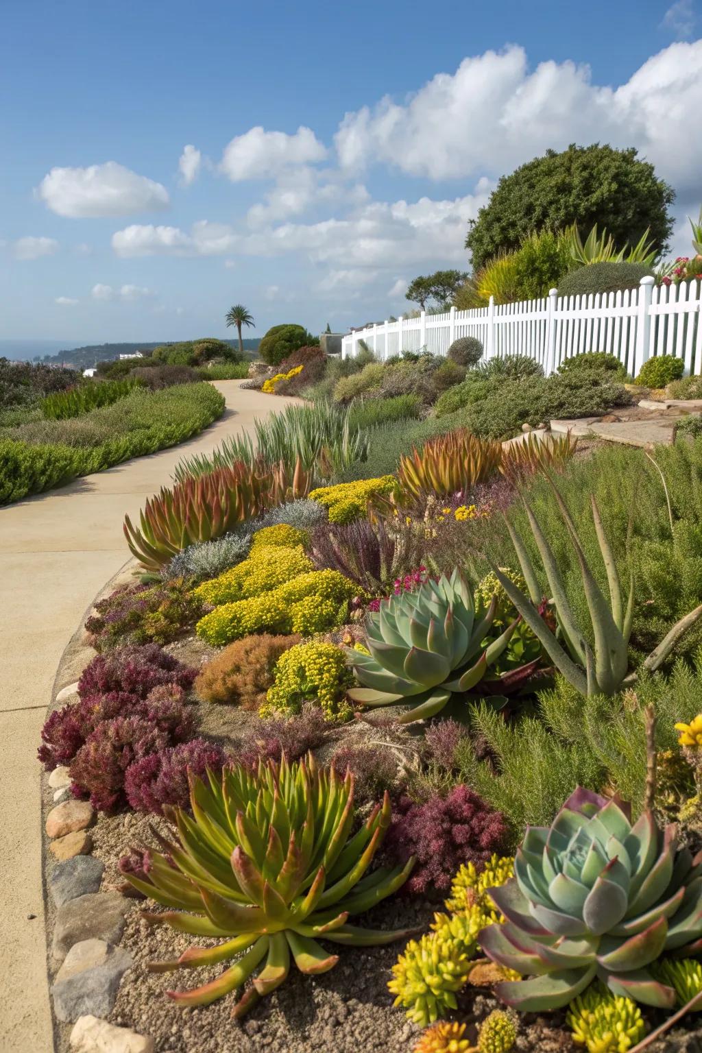 Succulents and cacti offer a low-maintenance, water-wise solution for San Diego gardens.