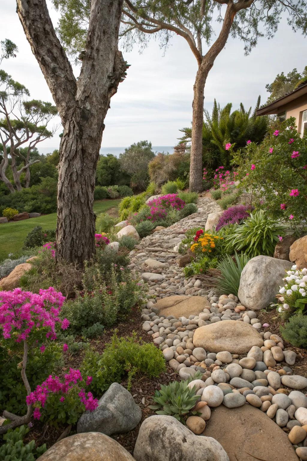 Create visual interest by mixing and matching textures in your garden.