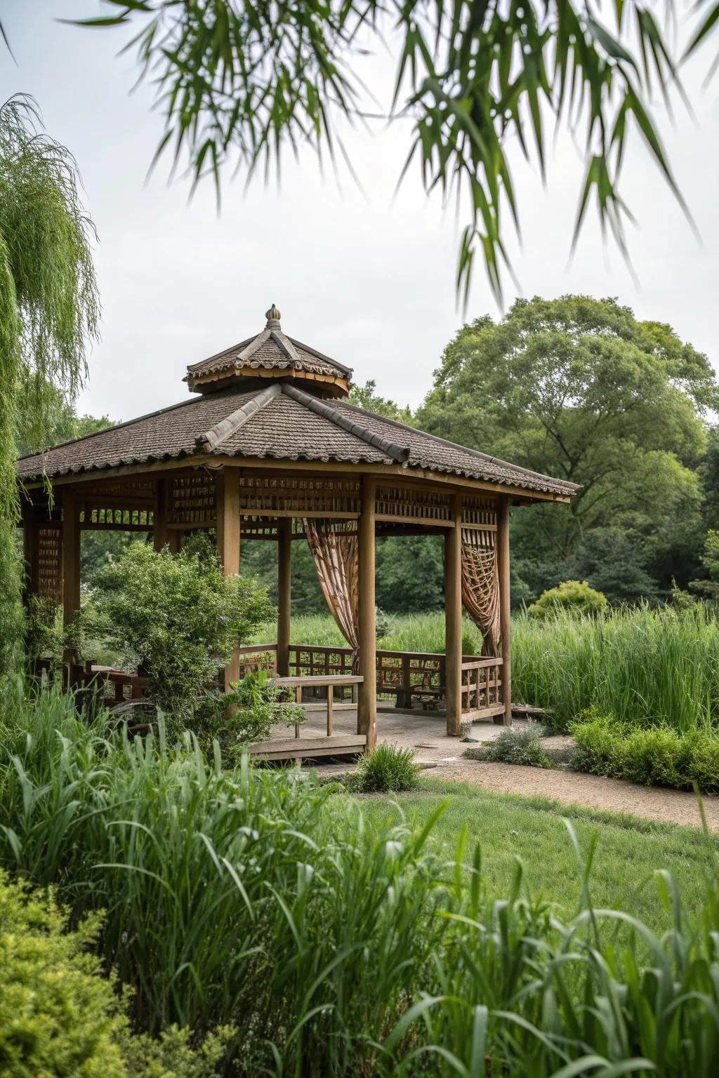 Create a hidden retreat with privacy screens.