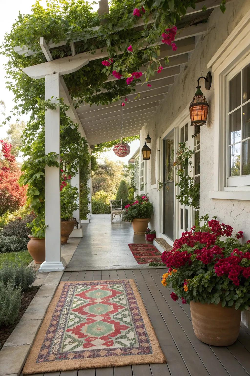 Personalize your pergola with thoughtful decor.