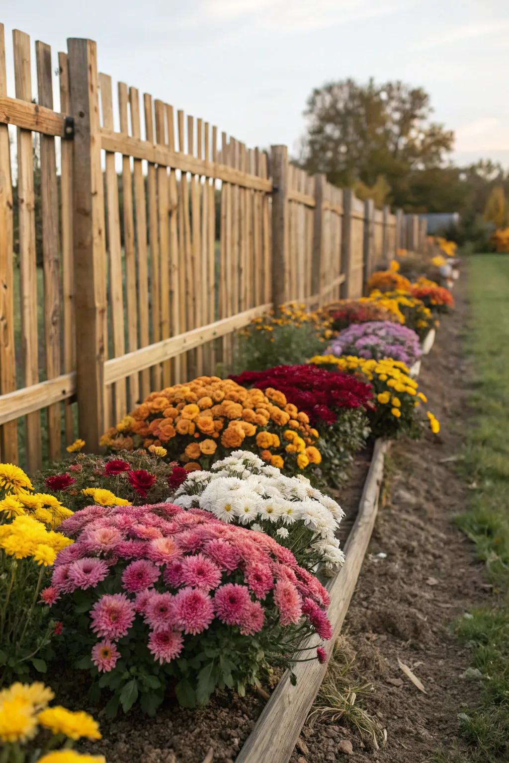 Brighten up your garden with classic chrysanthemums.
