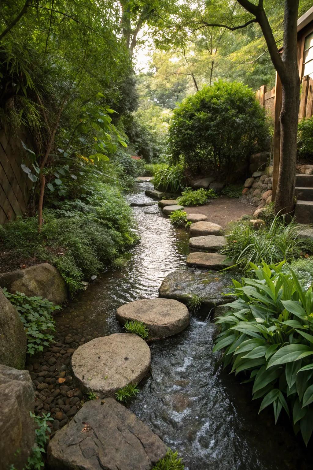 Stepping stones provide both function and beauty.