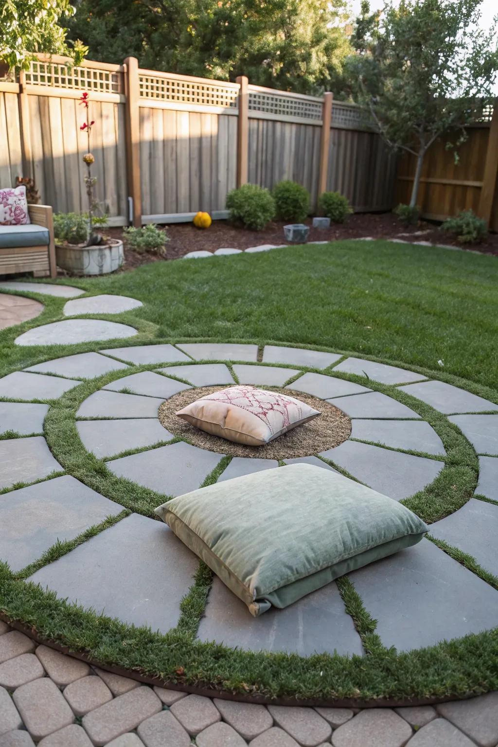 A peaceful meditation zone in your garden.