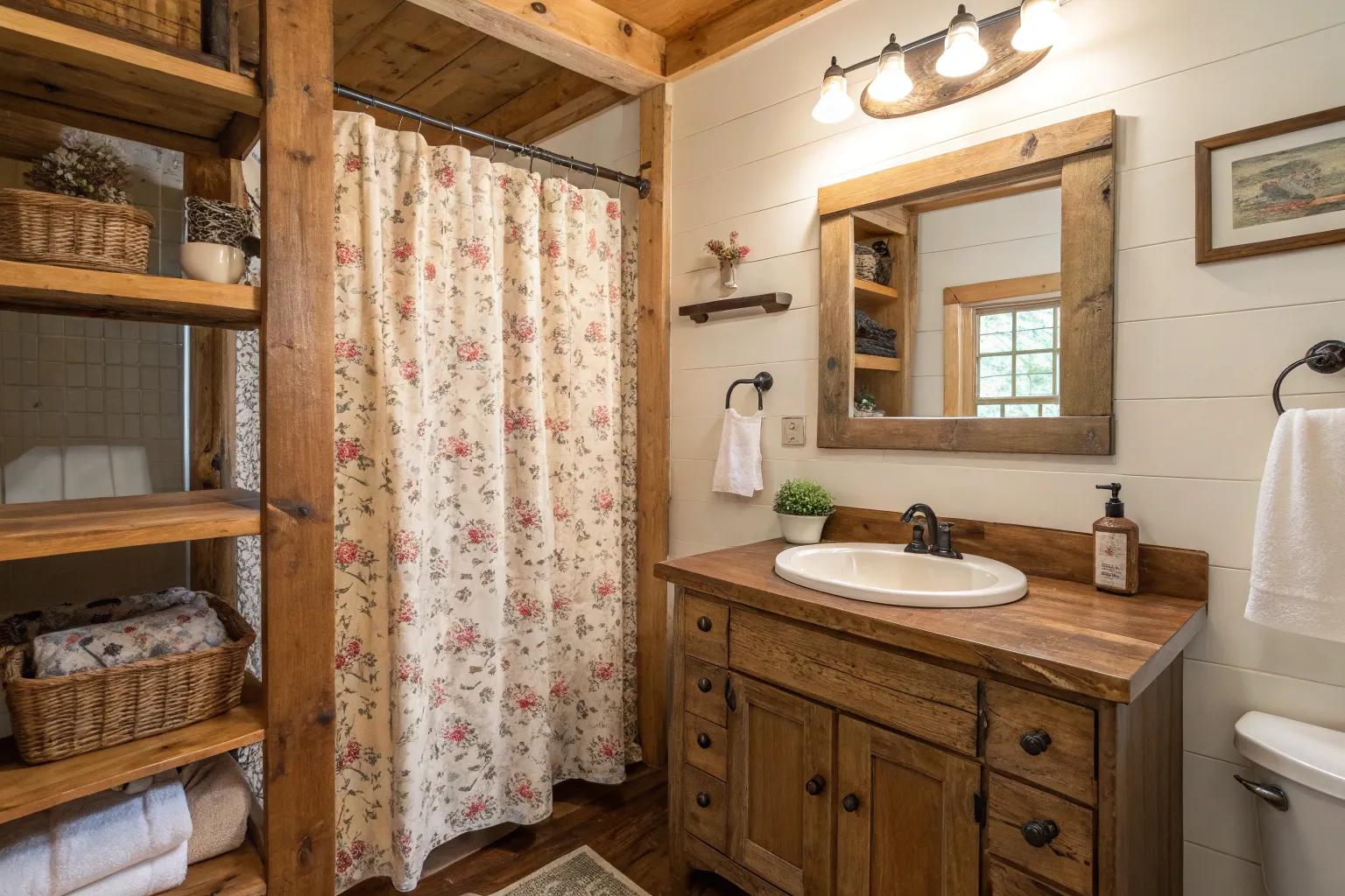 20+ Charming Farmhouse Shower Curtain Ideas