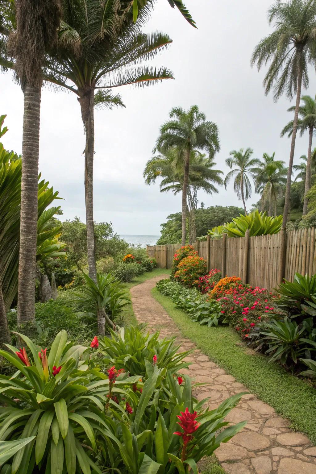 Vibrant greenery sets the tone for a resort-like escape.