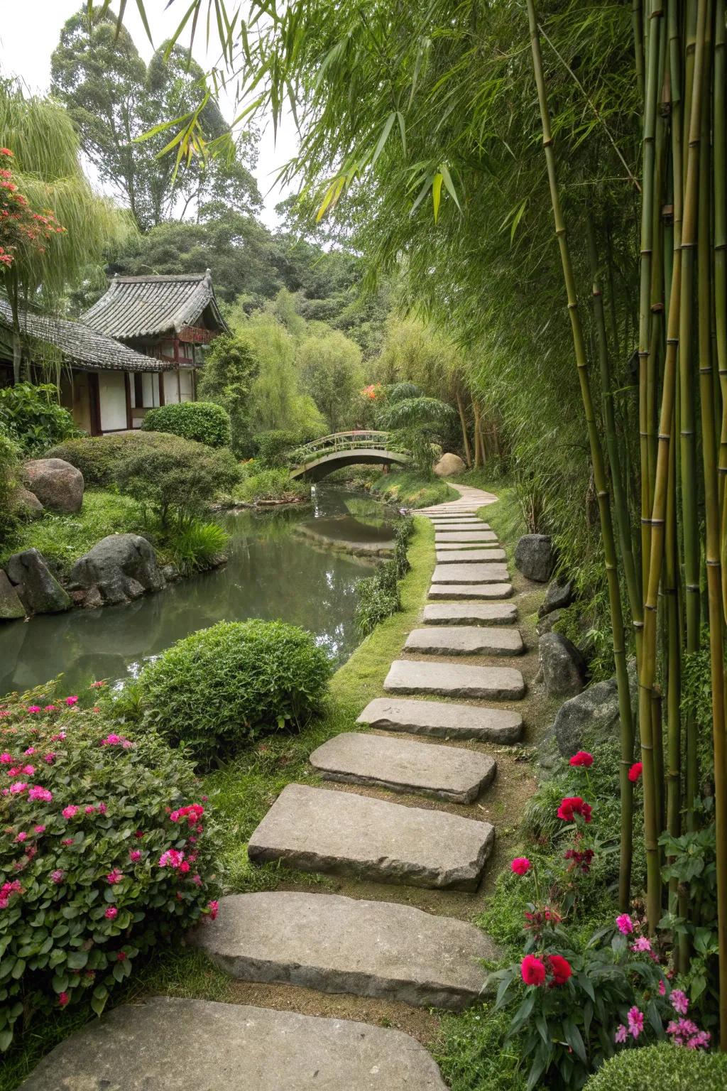 Stepping stones: Guiding your garden journey.