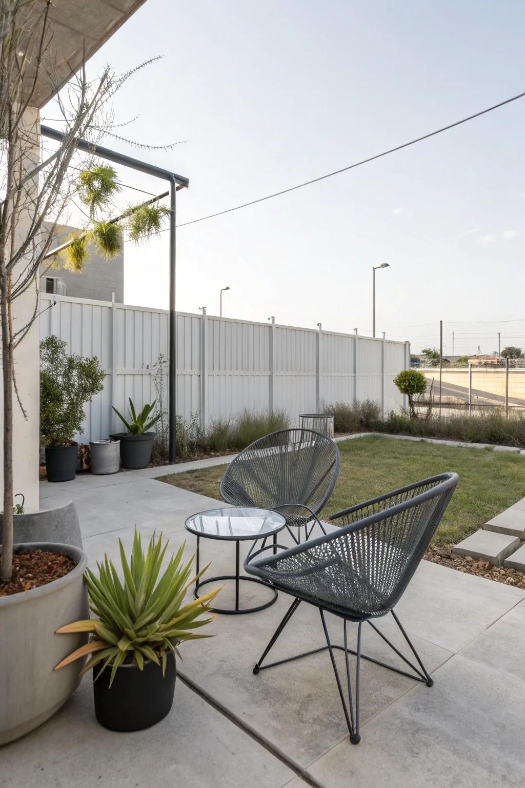 Minimalist decor highlights the beauty of industrial design.