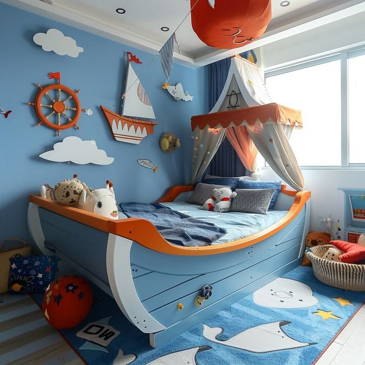 Ocean themed kids room
