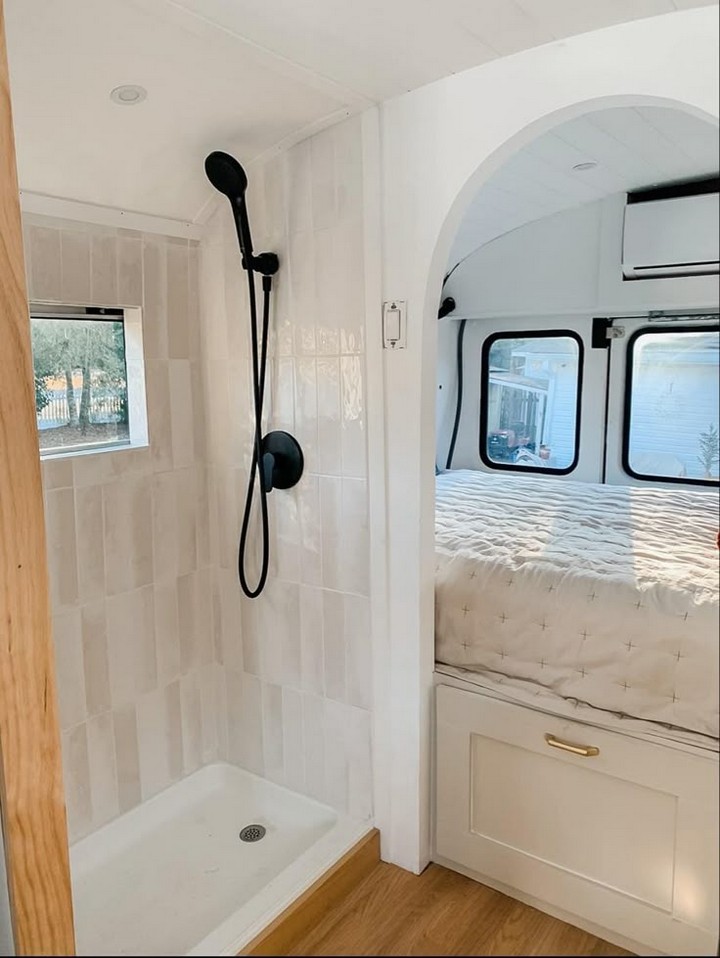 Luxury RV Rainfall Shower