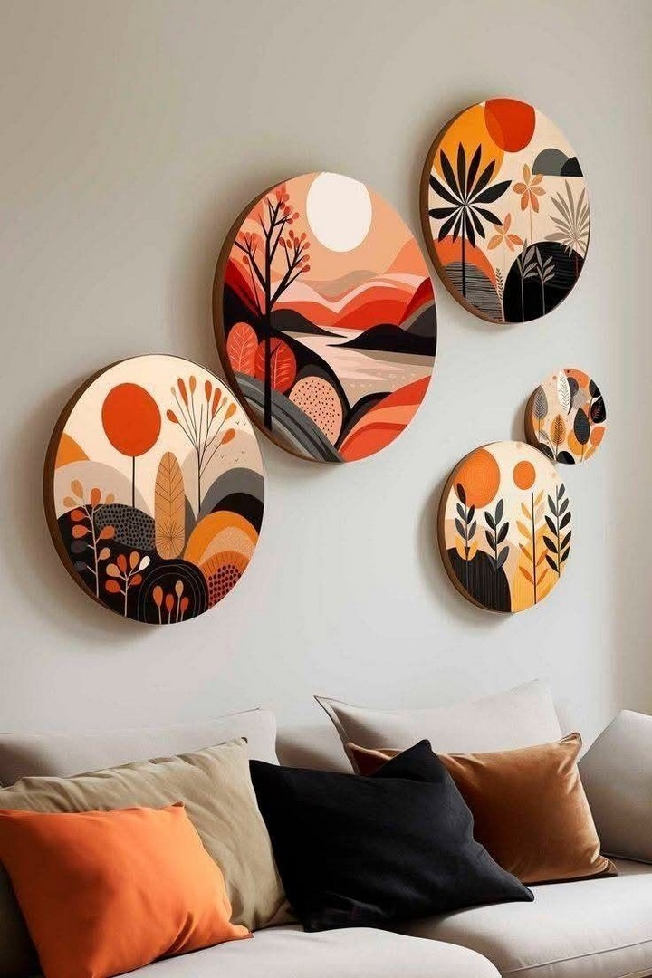 36 Inspiring DIY Circle Canvas Paintings to Spark Your Creativity