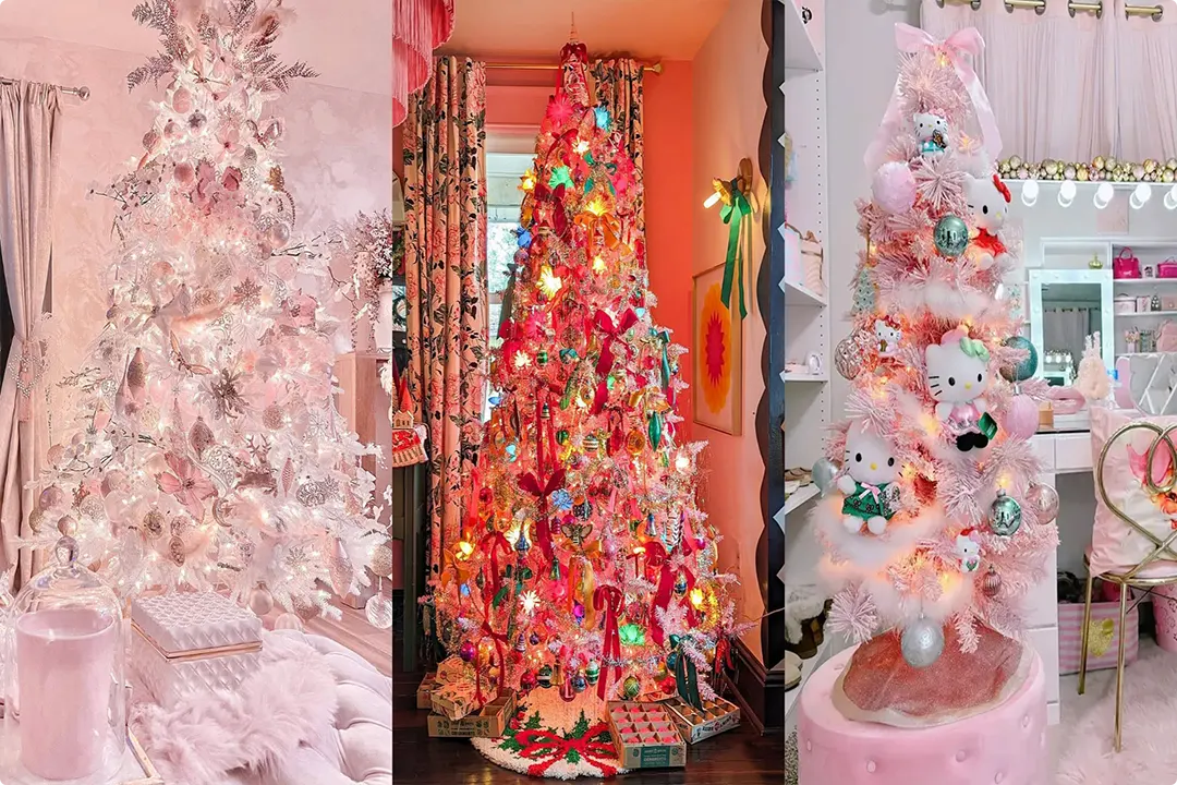 Cute & Kitsch Pink Christmas Tree Ideas Cute & Kitsch Pink Christmas Tree Ideas