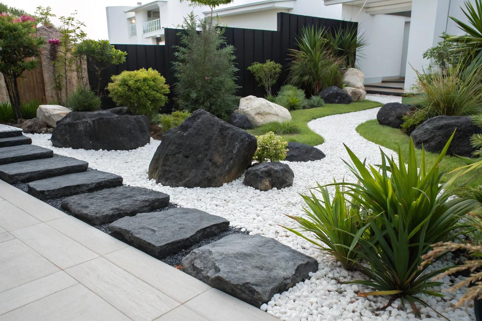 Inspiring Black Rock Garden Ideas for a Stunning Outdoor Space