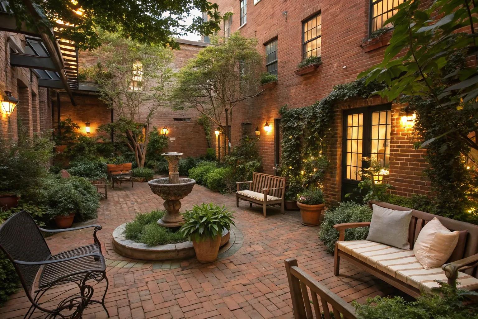 15+ Stunning Brick Courtyard Ideas for Your Home